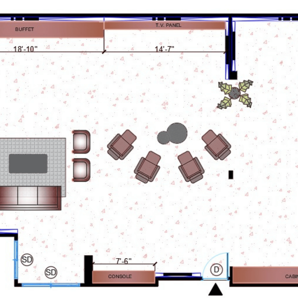 indoor party hall by Goodnest - best interior designers in delhi ncr